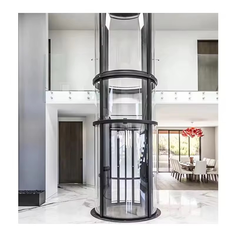 Panoramic Villa Elevator with Luxury Finish by hiphen