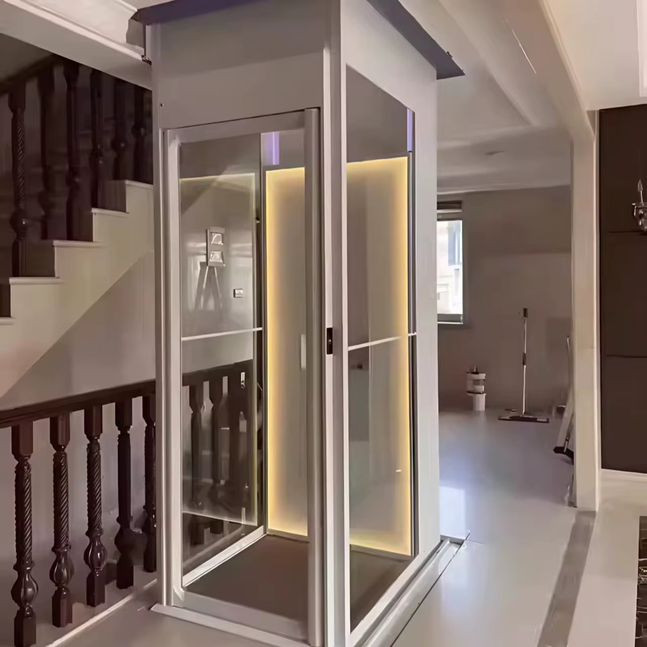 Energy-Saving Traction Home Lift for Apartments by hiphen