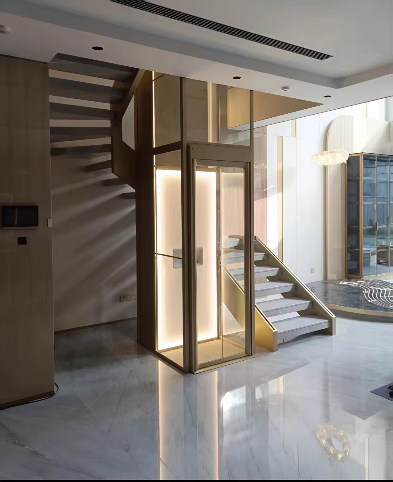 Compact Hydraulic Home Lift for Flats by hiphen