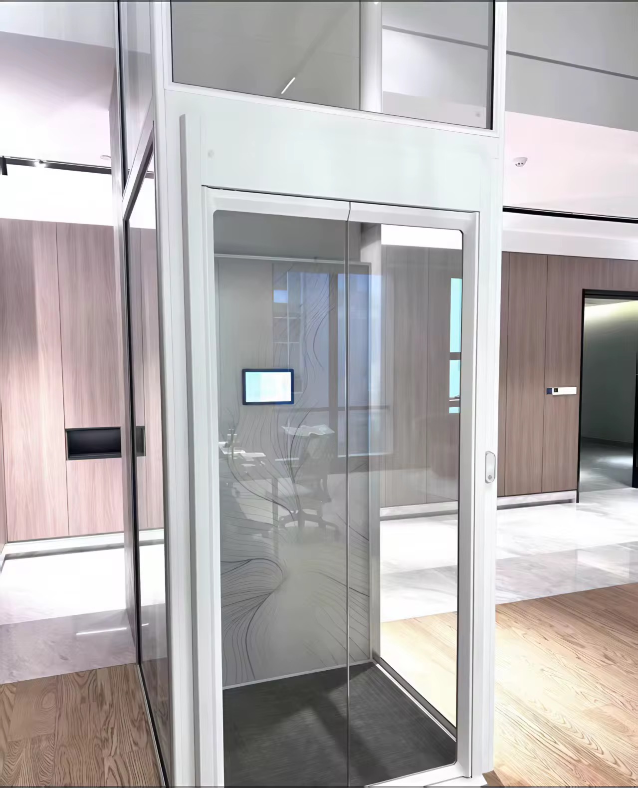 Stainless Steel Home Lift for Residential Flats by hiphen