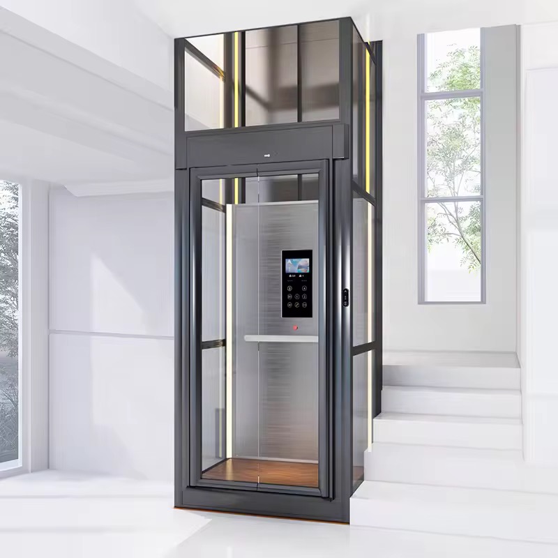 Glass Wall Home Lift for Contemporary Apartment Blocks by hiphen