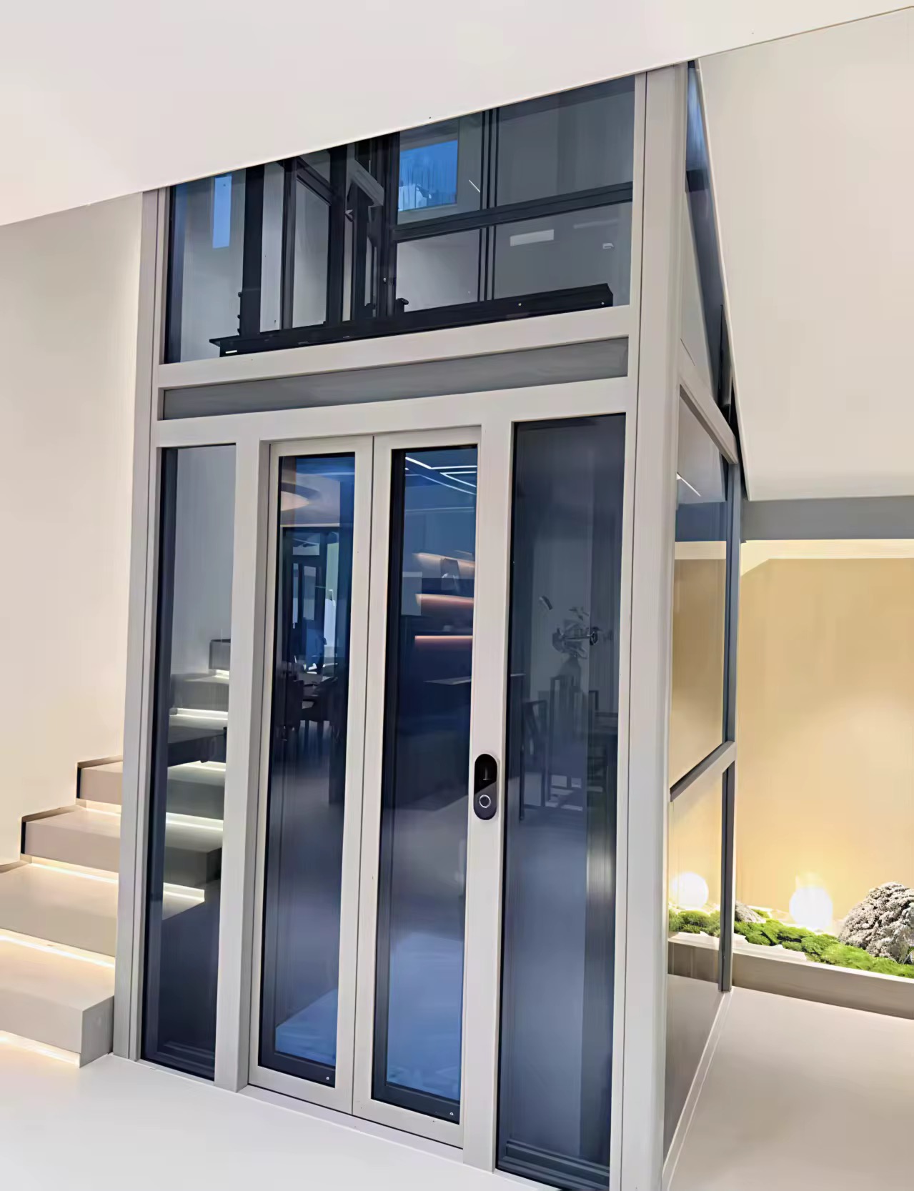 Stainless-Steel Home Lift for Public Access Areas by hiphen