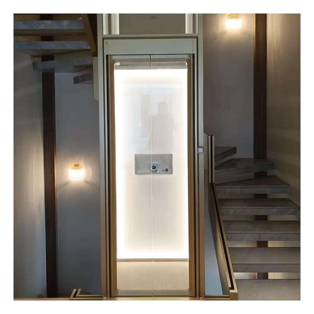 Compact Home Elevator with Safety Lock by hiphen