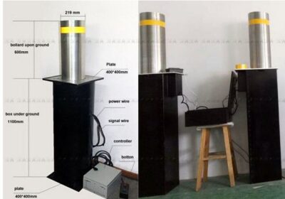 Hydraulic-Stainless-Steel-Bollards-Automatic-Road-Rising-Bollard