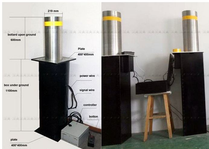 Hydraulic Rising Bollard in NIGERIA by HIPHEN SOLUTIONS SERVICES LTD.