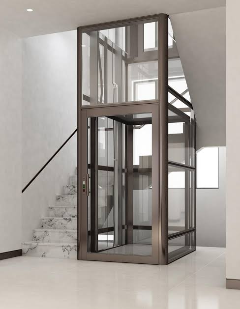 Floor 3 Passenger Elevator with Panoramic Glass Cabin by hiphen
