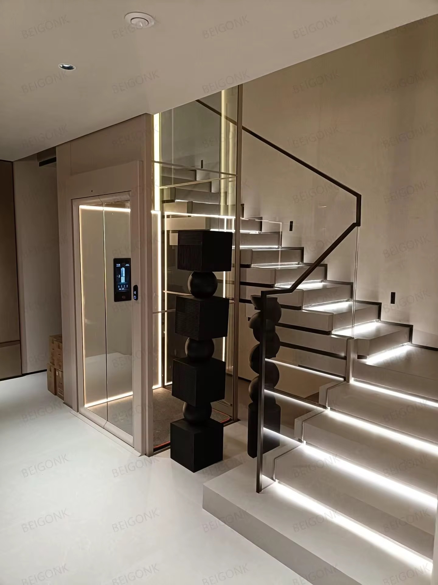 12 Person Elevator Lift with Stainless Steel Cabin in Nigeria by hiphen