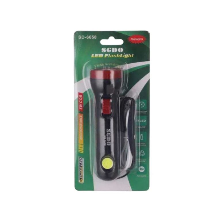 DP 2000mAh LED Portable Rechargeable Torch Light – DP-9118A by Lumett