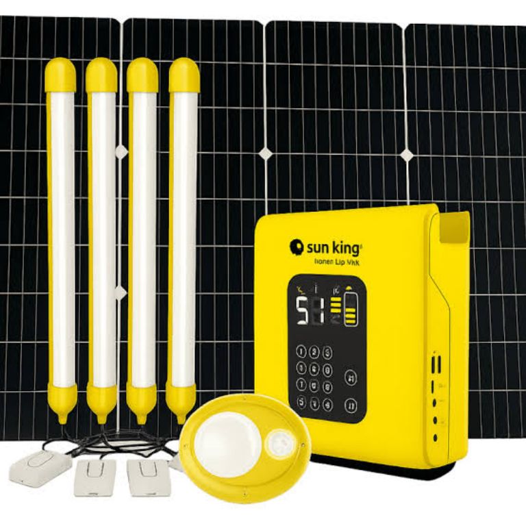 960-lumen Total Lighting Capacity Sun King SK-429 HomePlus Pro Solar Home System