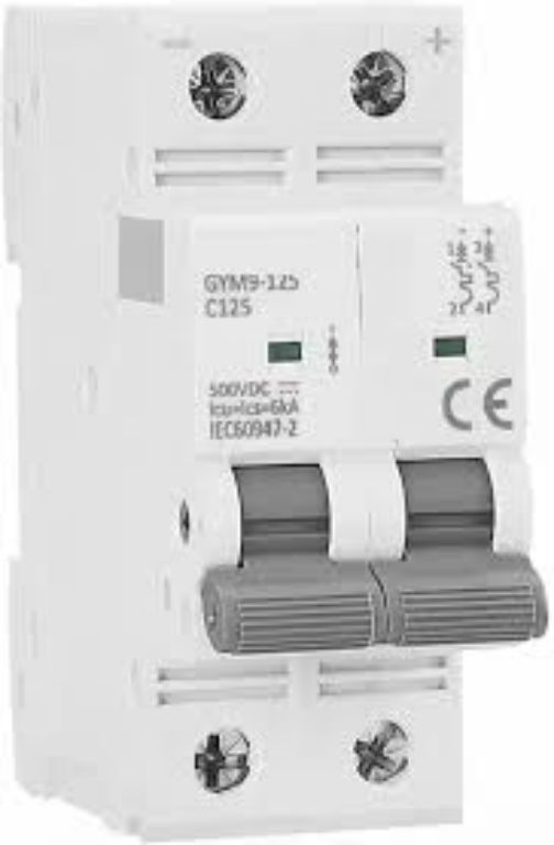 Geya 100A DC Electrical Miniature Circuit BreakerGeya GYM9-125DC-100 100 Amp DC MCB Breaker