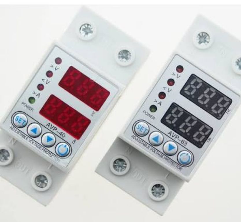 Adjustable Double Digtal Current Voltage protector 2Pole 1-63A