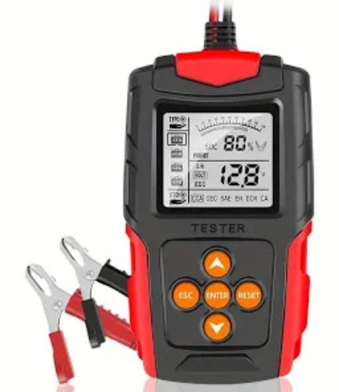 KW341 Car Moto Battery Tester 6V 12V 24V Fault Data Printing Start Test Car Battery Charging Professional Konnwei Scanner Tool