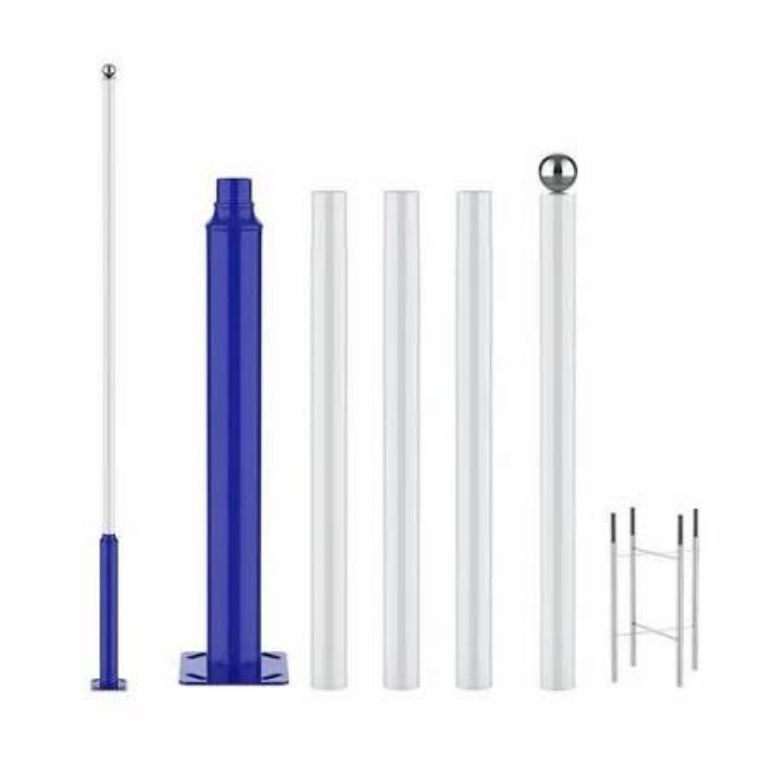 5m Galvanized Solar Street Light Pole