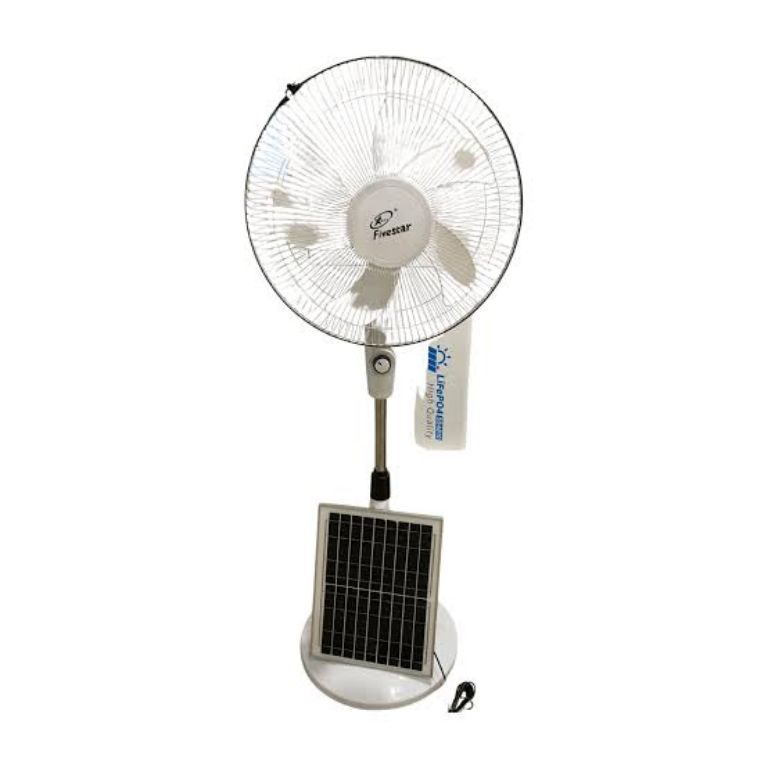 SPL 16-Inch Portable Solar Rechargeable Bluetooth Fan