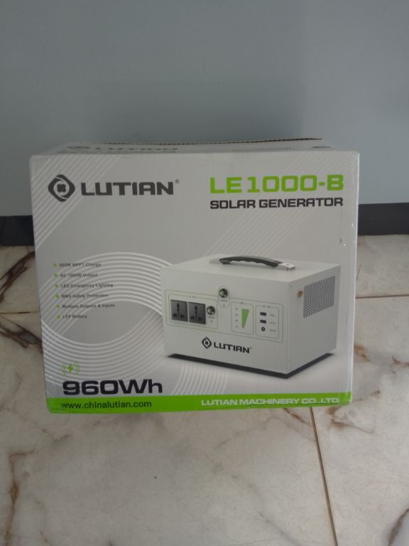 Lutian LE1000-B 1000W 960Wh All-In-One Solar Generator – (Solar Panel not Inclusive) by Lumett