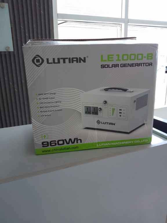 Lutian LE1000-B 1000W 960Wh All-In-One Solar Generator – (Solar Panel not Inclusive) by Lumett